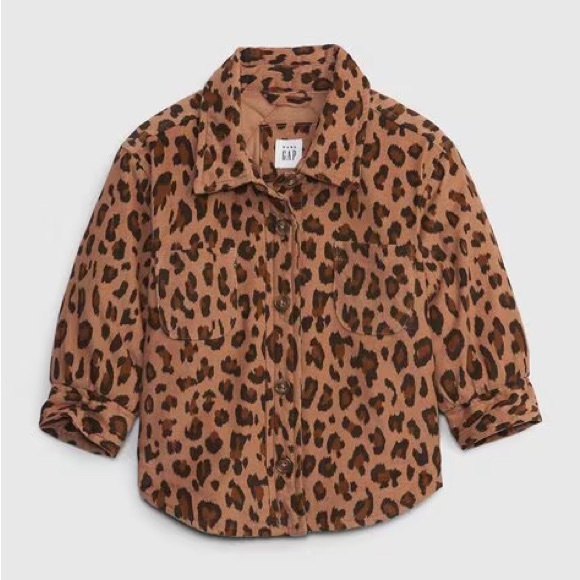 Baby Gap Leopard Print Corduroy Jacket | Size 6-12mo - Picture 1 of 4